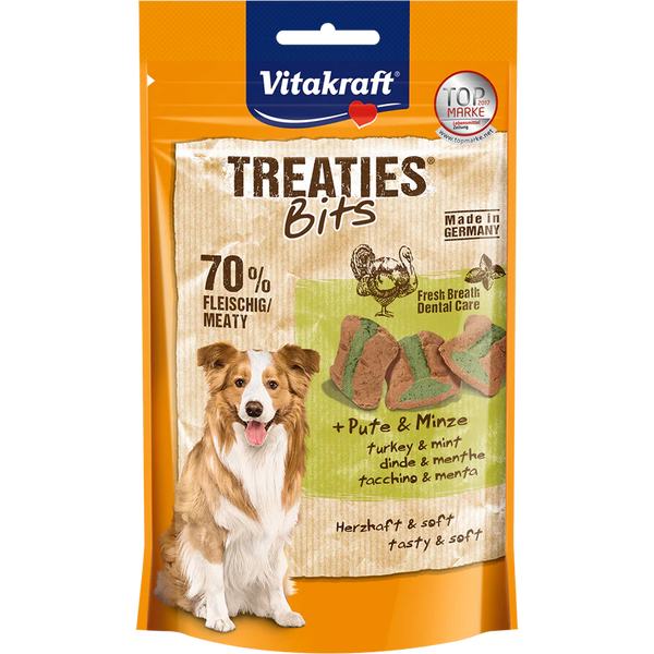 Vitakraft Dog Treaties Bits Turkey & Mint 120g