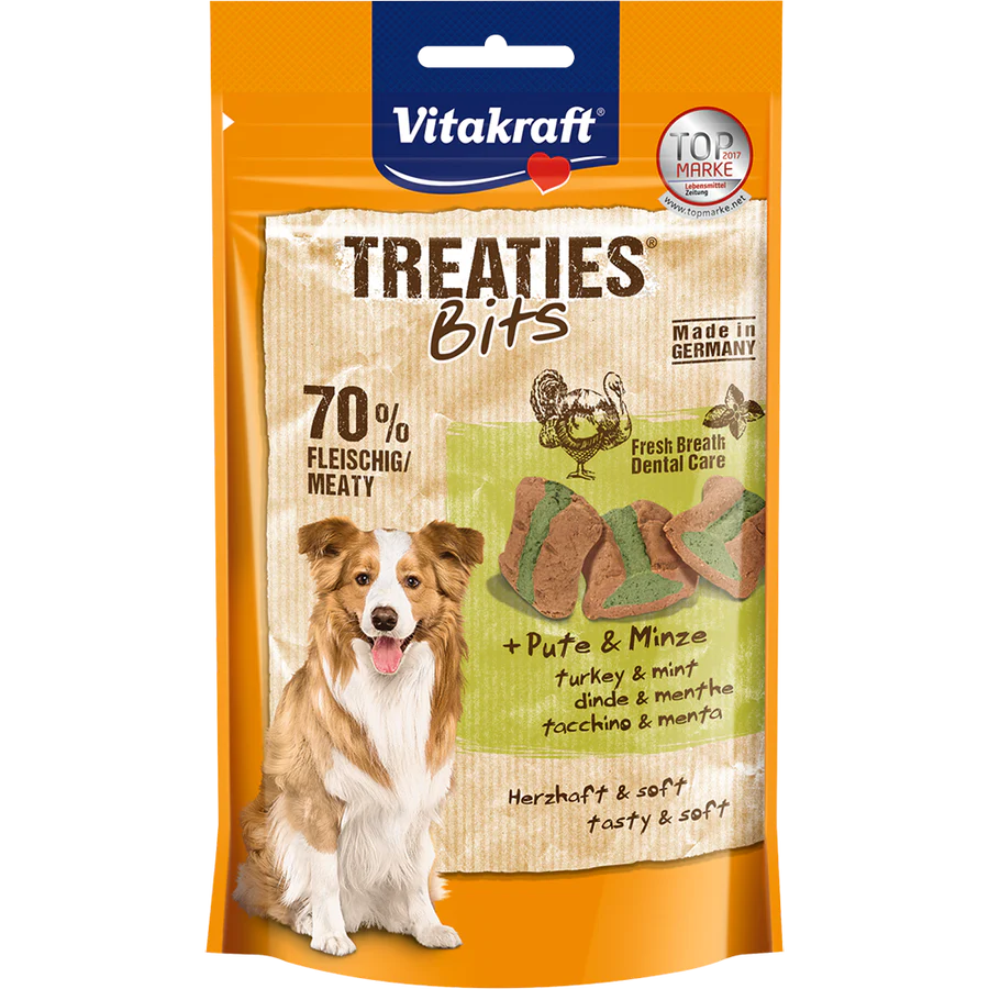 Vitakraft Dog Treaties Bits Turkey & Mint 120g