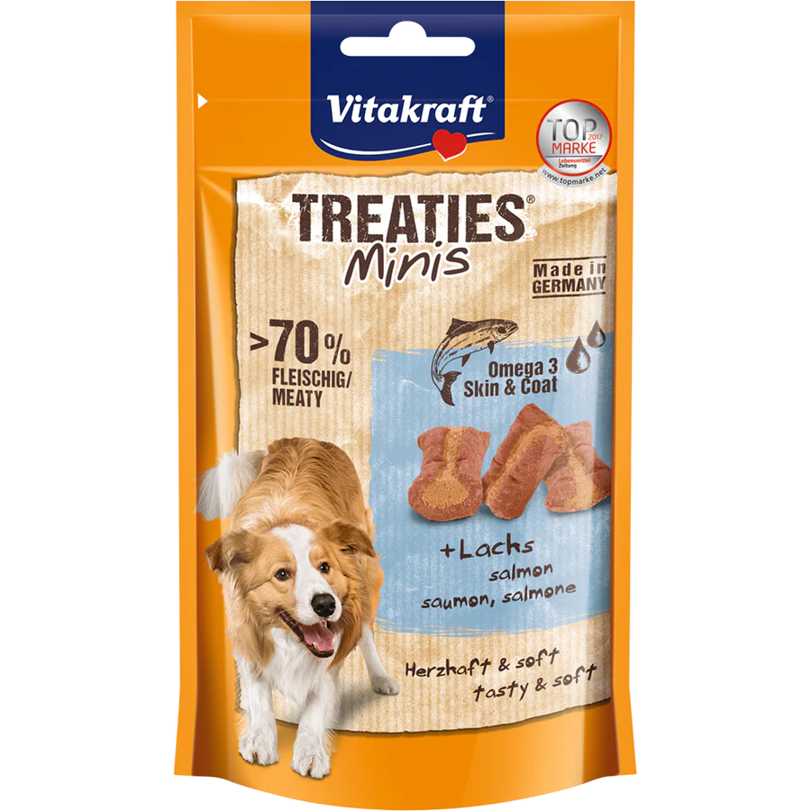 Vitakraft Dog Treaties Minis Salmon and Omega 3, 48g X8