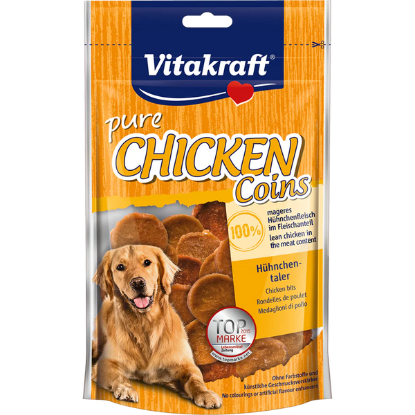 Vitakraft Dog Treats Pure Chicken Coins 80g