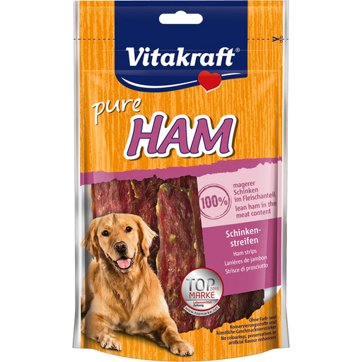 Vitakraft Dog Treats Pure Ham Strips 80g