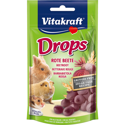 Vitakraft Drops Beetroot for Small Animals 75g