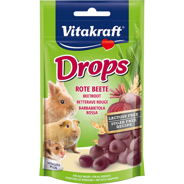 Vitakraft Drops Beetroot for Small Animals 75g