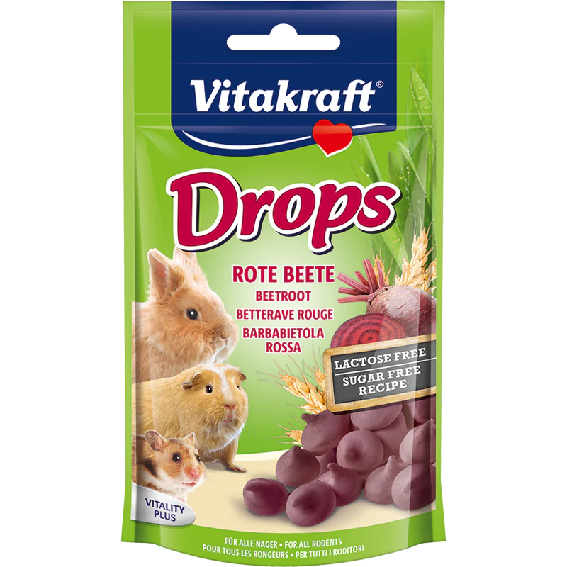Vitakraft Drops Beetroot for Small Animals 75g