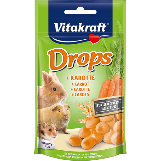 Vitakraft Drops Carrot for Small Animals 75g