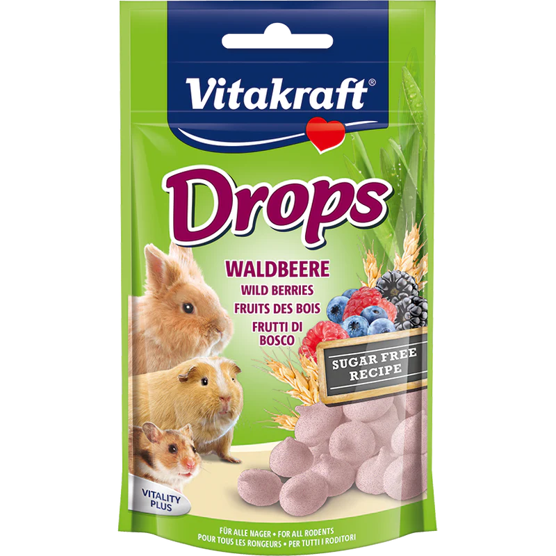 Vitakraft Drops Wildberry for Small Animals 75g