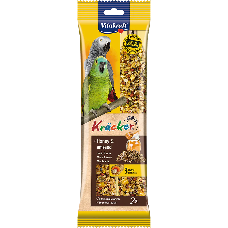 Vitakraft Kracker Honey African Parrot 2pcs