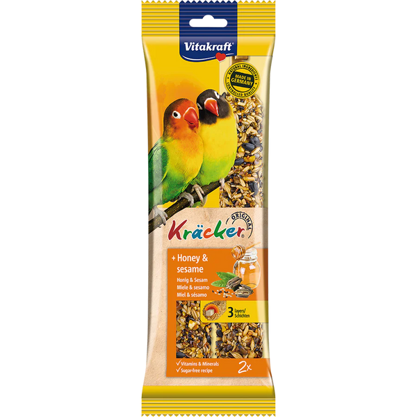 Vitakraft Kracker Honey and Sesame for Small Parrots 180g