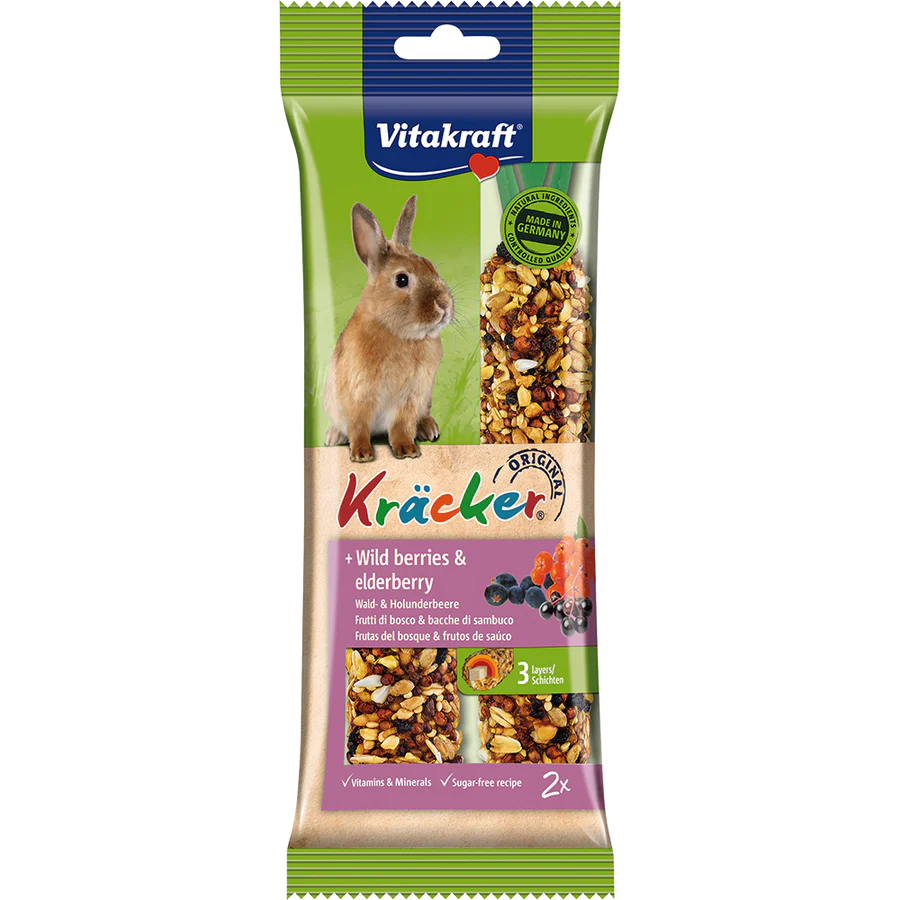 Vitakraft Kracker Sticks Wild Berries & Elderberry for Rabbit 112g