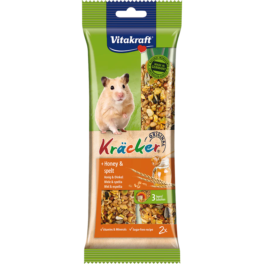 Vitakraft Kracker Sticks With Honey Hamster 112g