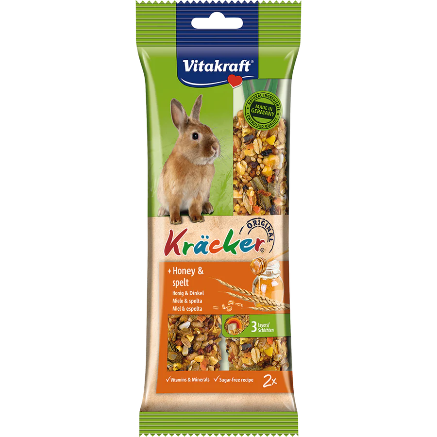 Vitakraft Kracker Sticks With Honey Rabbit 112g