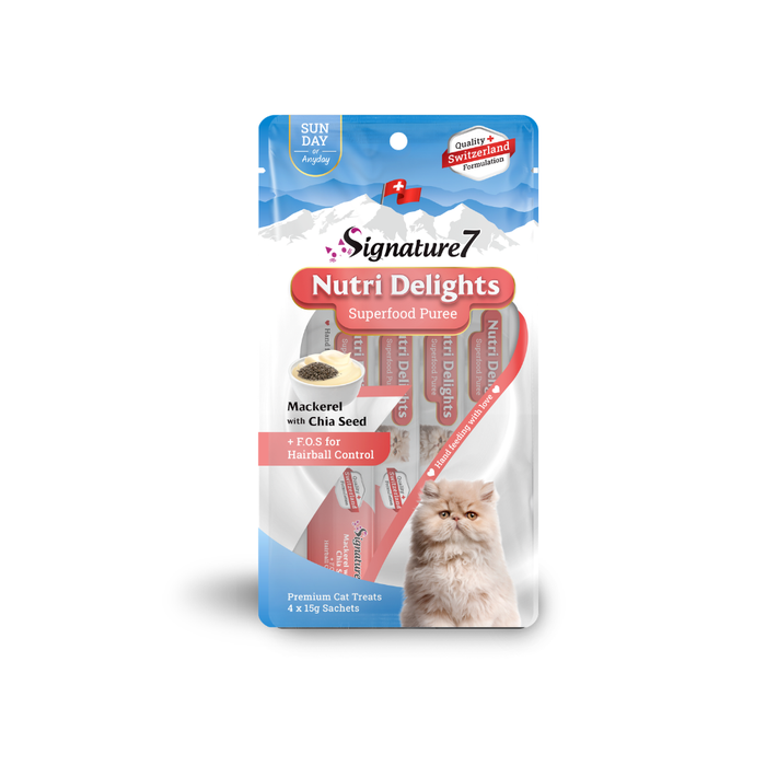 Signature7 Nutri Delights Superfood Puree Cat Treats 60g
