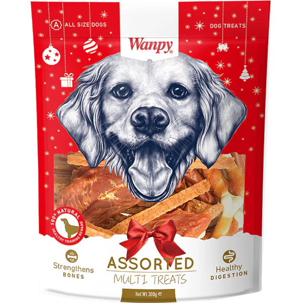 Wanpy Assorted Multi Treats Pack 300g Dog Treats X2