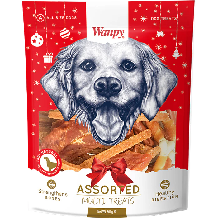 Wanpy Assorted Multi Treats Pack 300g Dog Treats X2