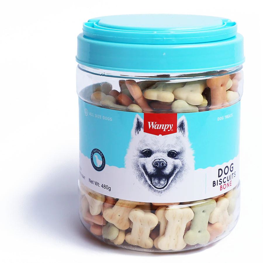 Wanpy Biscuits Bone 480g Dog Treats X2