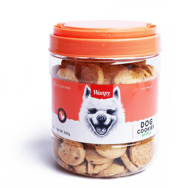 Wanpy Cookies Apple 500g Dog Treats X2
