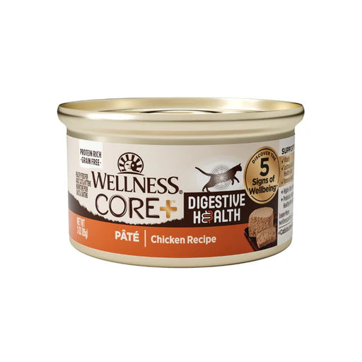 Wellness Cat Core Grain-Free Digestive Health Chicken Pate 3oz X24