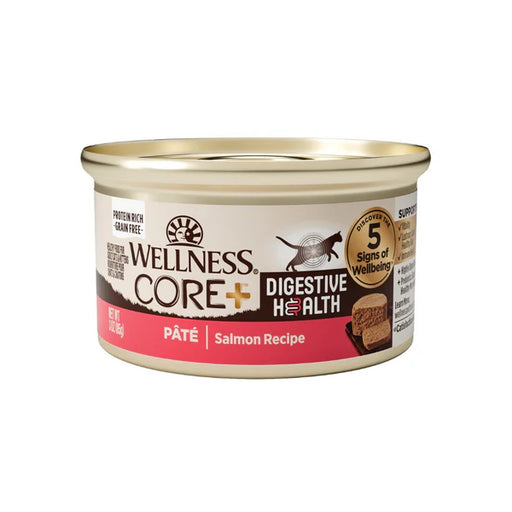 Wellness Cat Core Grain-Free Digestive Health Salmon Pate 3oz X24