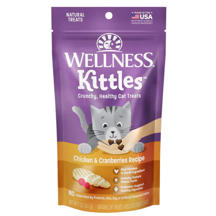 Wellness Kittles Chicken & Cranberries Cat Treats 2oz