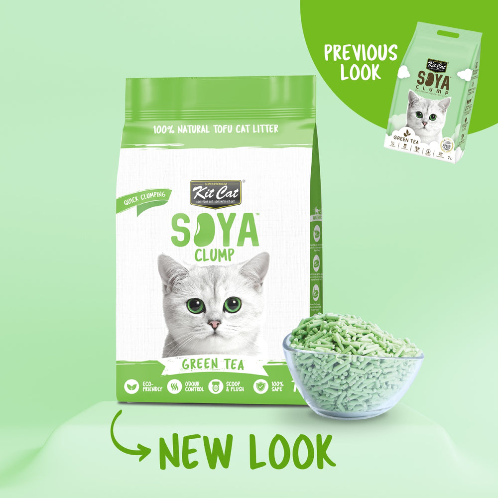 KitCat Soya Clump Green Tea Cat Litter 7L
