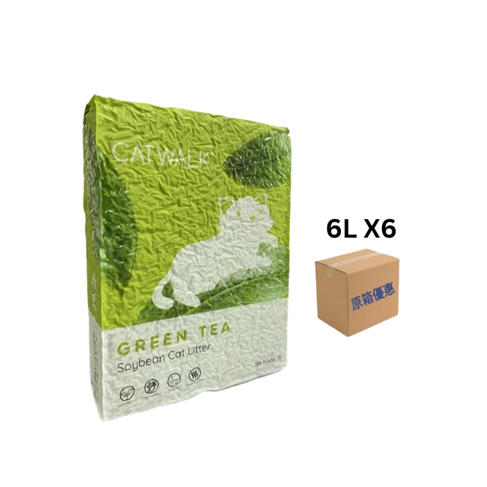 Catwalk GREEN TEA Tofu Cat Litter 6L X6