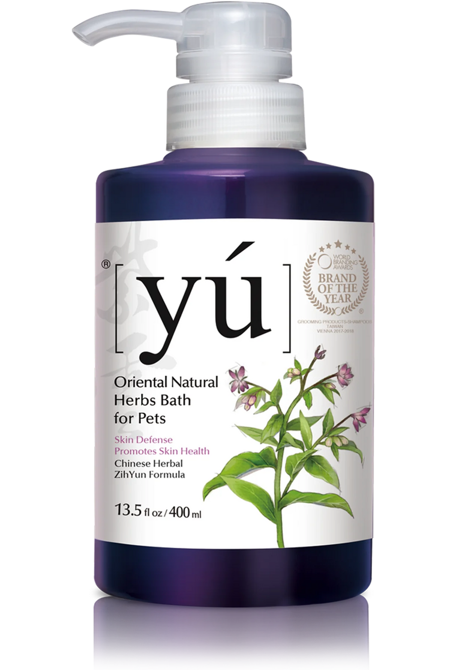 YU Oriental Natural Herbs Bath Shampoo for Cats & Dogs Skin Defense formula 400ml
