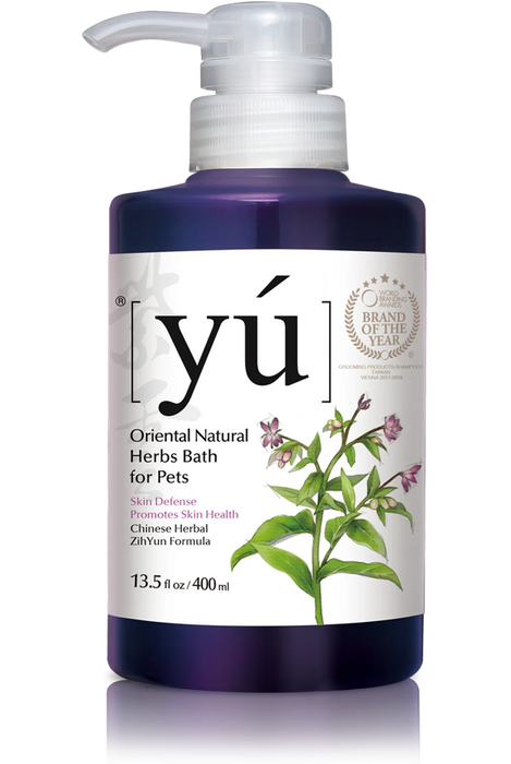 YU Oriental Natural Herbs Bath Shampoo for Cats & Dogs Skin Defense formula 400ml
