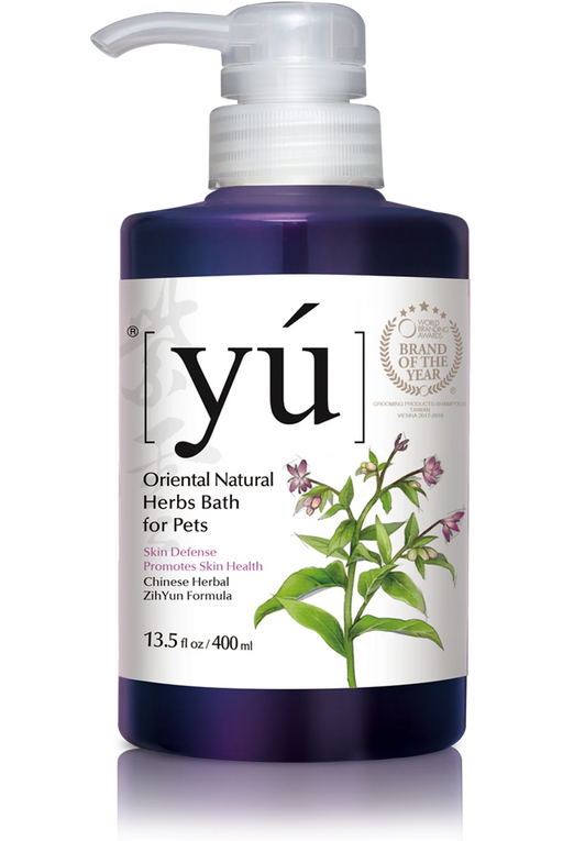 YU Oriental Natural Herbs Bath Shampoo for Cats & Dogs Skin Defense formula 400ml