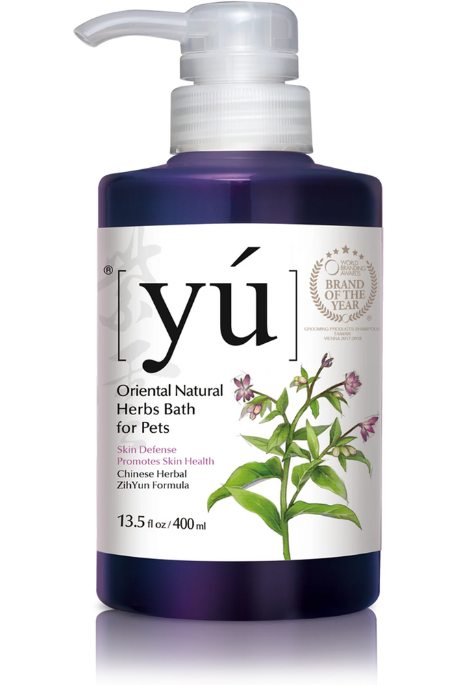 YU Oriental Natural Herbs Bath Shampoo for Cats & Dogs Skin Defense formula 400ml