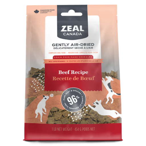 Zeal Canada Gently Air-Dried Beef Recipe for Dogs 454g