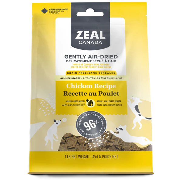 Zeal Canada Gently Air-Dried Chicken Recipe for Dogs 454g