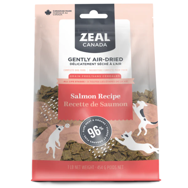 Zeal Canada Gently Air-Dried Salmon Recipe for Dogs 454g