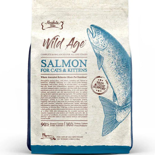 Absolute Bites Wild Age Salmon Dry Cat Food (2 Sizes)