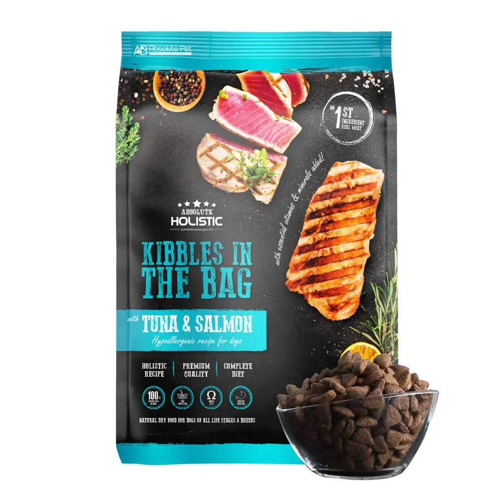 Absolute Holistic Kibbles In The Bag Tuna & Salmon Dry Dog Food (2 Sizes)