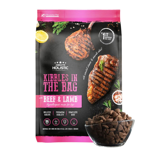 Absolute Holistic Kibbles In The Bag Beef & Lamb Dry Dog Food (2 Sizes)