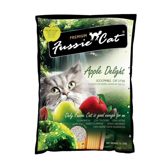 Fussie Cat Cat Litter 10L | Ultra Absorbent Bentonite | Long-Lasting Freshness