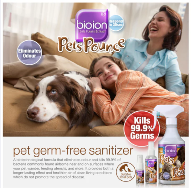 Bioion Pets Pounce Sanitizer 60ml/500ml
