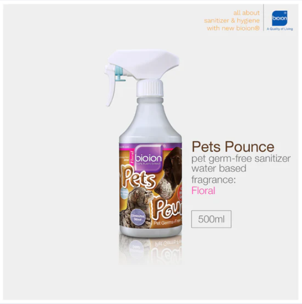 Bioion Pets Pounce Sanitizer 60ml/500ml