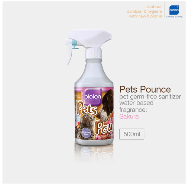 Bioion Pets Pounce Sanitizer 60ml/500ml