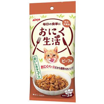 Aixia Meat Life Cat Wet Food 60g x 3