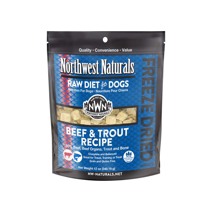 Northwest Naturals Raw Diet & Frozen/Freeze Dried Nuggets Dog Dry Food or Treats 12oz & 25oz