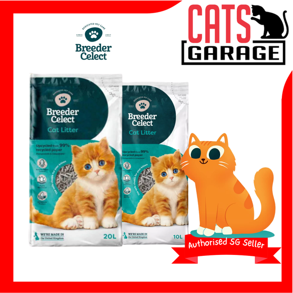 Breeder Celect Recycled Paper Cat Litter | 10L & 20L