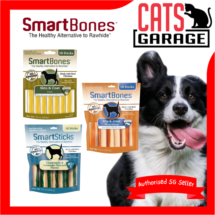 SmartBones SmartSticks Nutritional Dog Food Treats 16pcs
