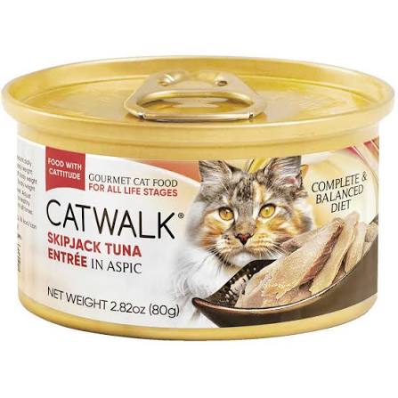 Catwalk Skipjack Tuna Canned Cat Food 24 x 80g | Tuna with Chicken, Salmon, Shrimp, Anchovies Wet Cat Food - Cats Garage