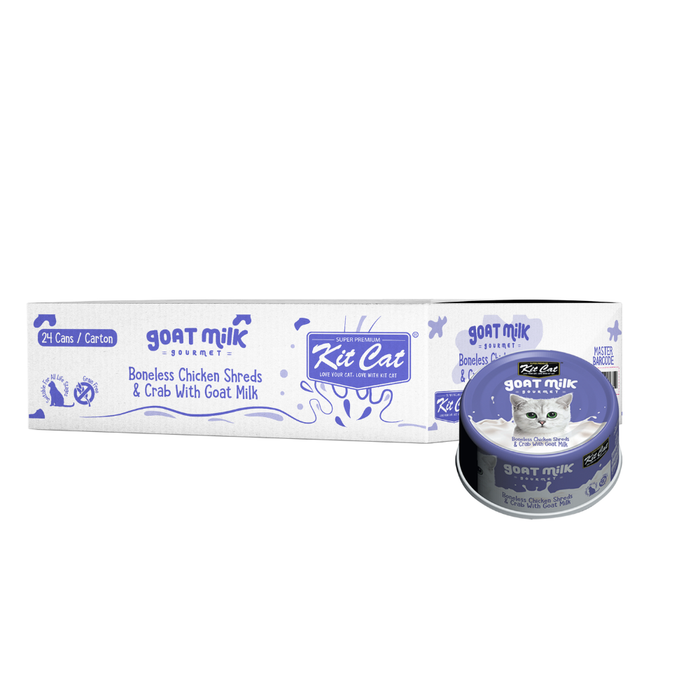 Kit Cat Goat Milk Gourmet Cat Wet Food 70g X 24 cans
