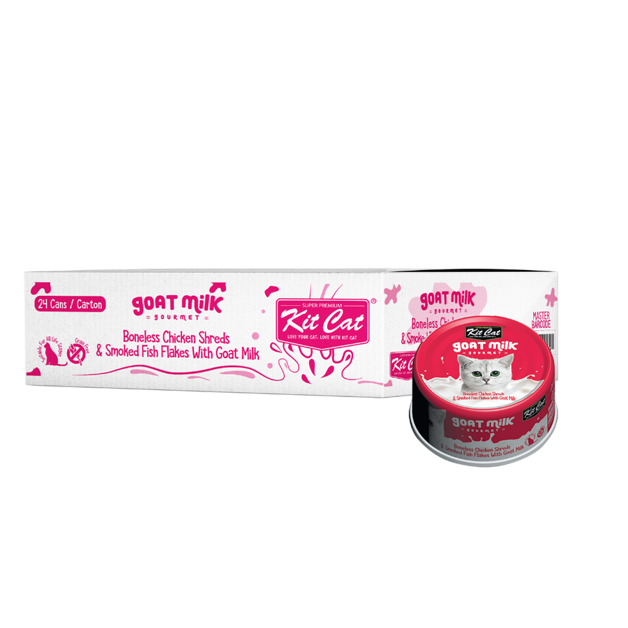 Kit Cat Goat Milk Gourmet Cat Wet Food 70g X 24 cans