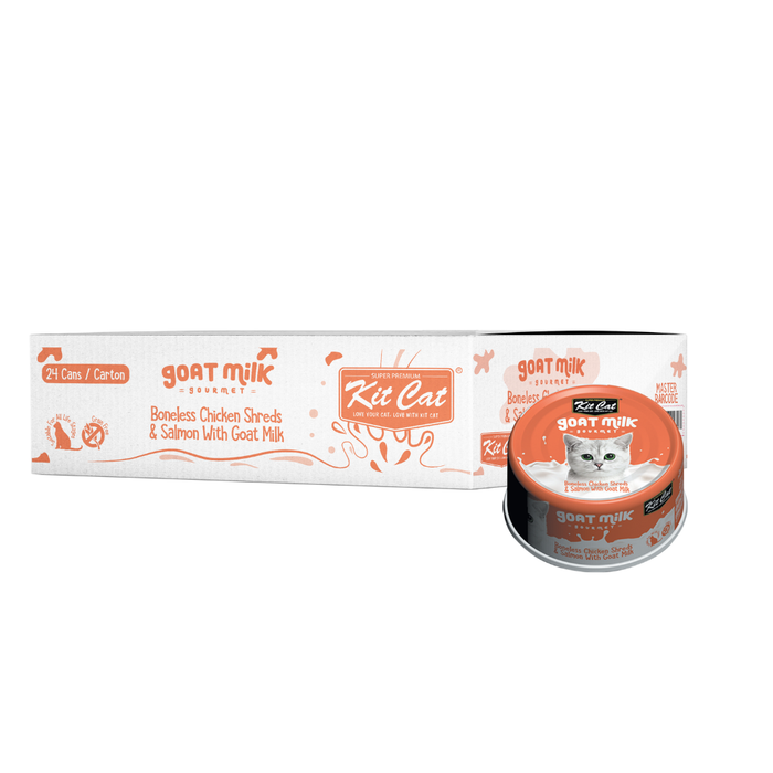 Kit Cat Goat Milk Gourmet Cat Wet Food 70g X 24 cans