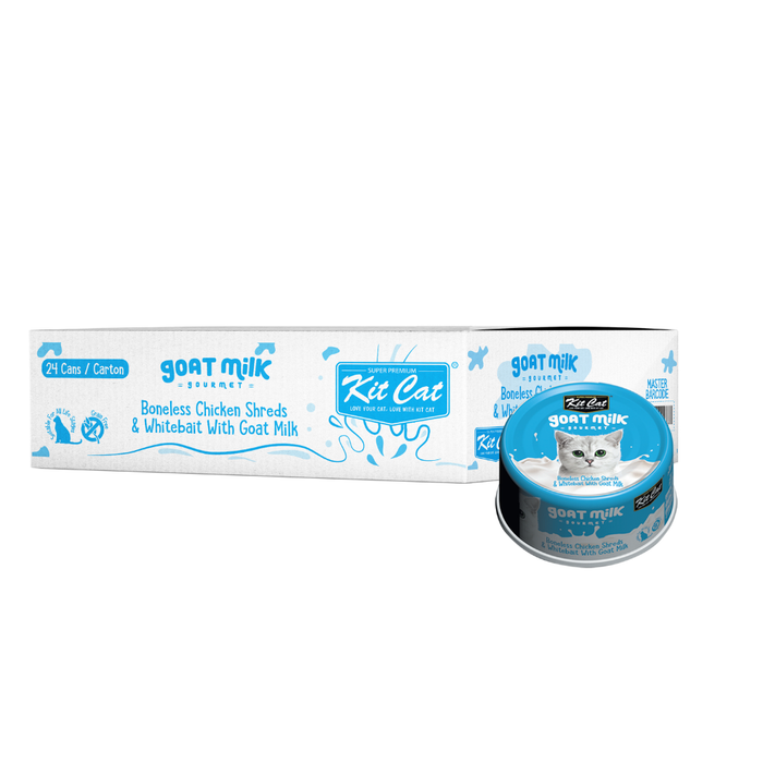 Kit Cat Goat Milk Gourmet Cat Wet Food 70g X 24 cans
