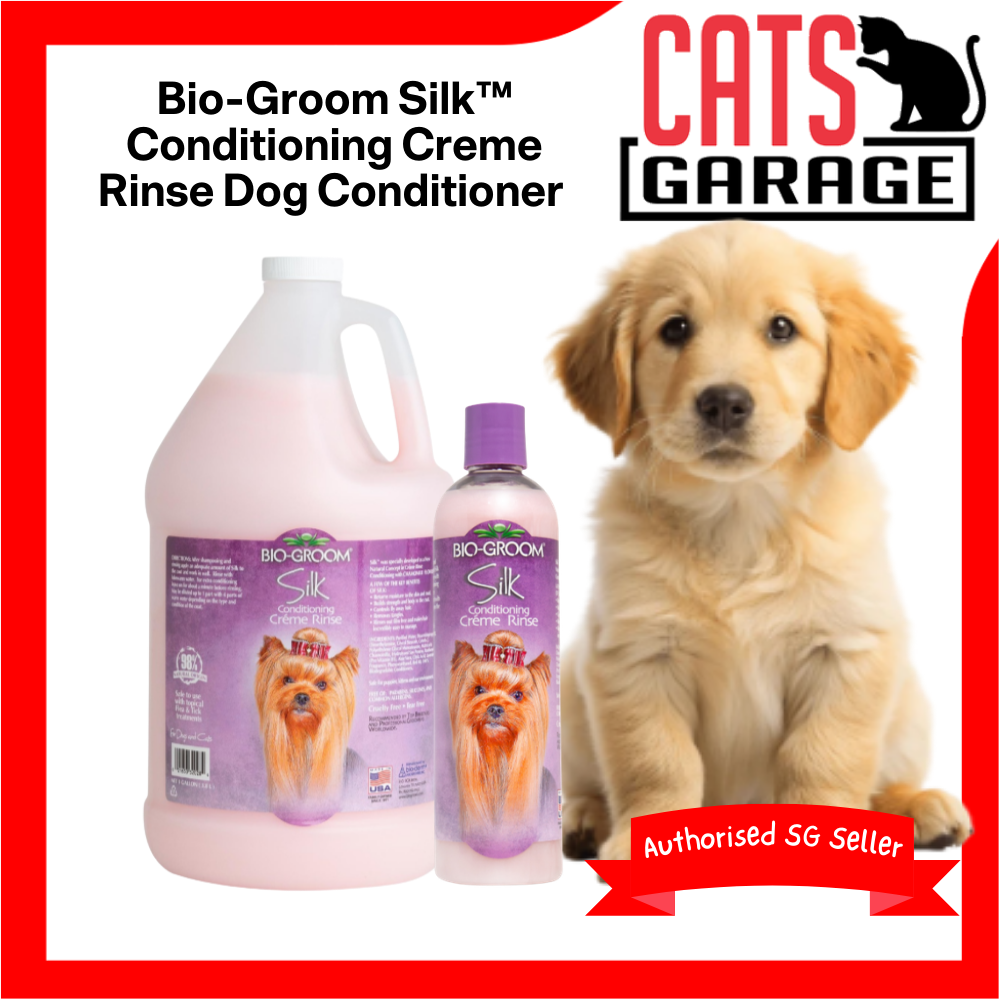Bio-Groom Silk™ Conditioning Creme Rinse Dog Conditioner 12oz/1gallon