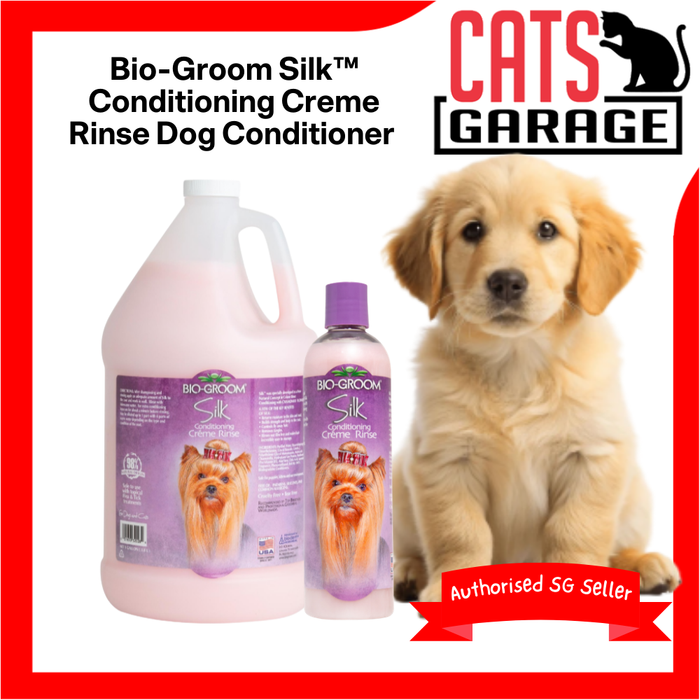 Bio-Groom Silk™ Conditioning Creme Rinse Dog Conditioner 12oz/1gallon